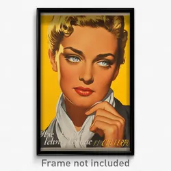 German Movie Poster - Woman Feeling Lonely, Smooth Adjusting Necktie (Art Print)