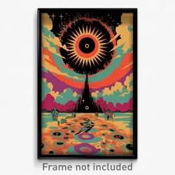 Icelandic Movie Poster - Rundown Cone (Iceland Psychedelic Art Retro Film Print)