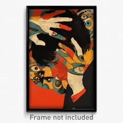 Greek Movie Poster - Thin View (Greece Psychedelic Trippy Art Retro Film Print)