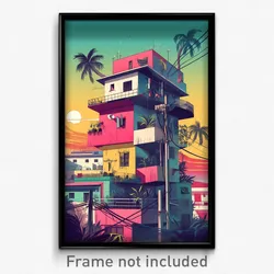 Brazilian Movie Poster - Brisk Spanish Architecture (Brazil Film Art Print)