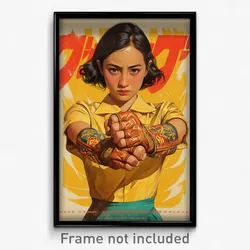 Indonesian Movie Poster - Girl Feeling Indignant, Feminine Elbow Pads (Print)