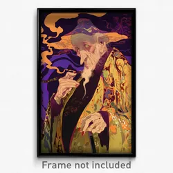 Art Poster - Elderly Pound (Psychedelic Trippy Weird 11x17 Cartoon Print)