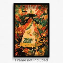 Spanish Movie Poster - Thorny Badland (Spain Psychedelic Art Retro Film Print)
