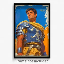 Bollywood Movie Poster - Boy Feeling Attraction, Blue Plate Armor (Art Print)