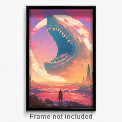 Movie Art Poster - Classic Maw (Psychedelic Trippy Retro Cartoon Film Print)
