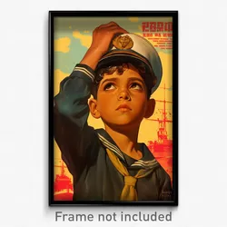 Mexican Movie Poster - Boy Feeling Envy, Exotic Sailor Hat (Mexico Art Print)