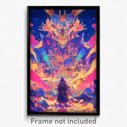 Art Poster - Bright Middens (Psychedelic Trippy Weird 11x17 Print)