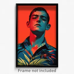 Spanish Movie Poster - Boy Feeling Moody, Impeccable Blue Collar (Art Print)