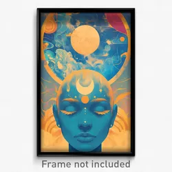 Bollywood Movie Poster - Deadly Sun And Moon (India Retro Hindi Film Art Print)