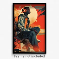 Brazilian Movie Poster - Boy Feeling Carefree, Imaginative Mismatched (Print)
