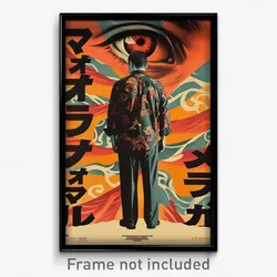 Japanese Movie Poster - Man Feeling Isolated, Warped Long Shirt (Art Print)