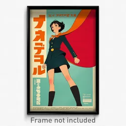 Japanese Movie Poster - Girl Feeling Assertive, Advanced Two Sided Cape (Print)