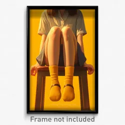 Thai Movie Poster - Woman Feeling Hopeless, Yellow Yellow Socks (Art Print)