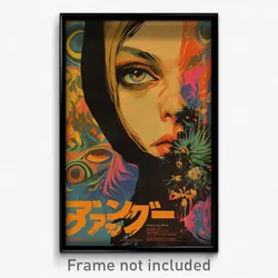 Brazilian Movie Poster - Girl Feeling Despair, Drab Black Neckerchief (Print)
