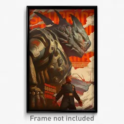 Indonesian Movie Poster - Man Feeling Careless, Webbed Power Armor (Art Print)