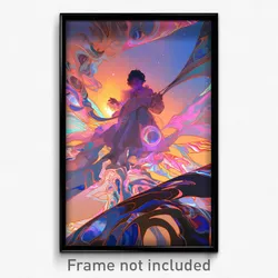 Art Poster - Harmonious Ballroom (Psychedelic Trippy Weird 11x17 Cartoon Print)