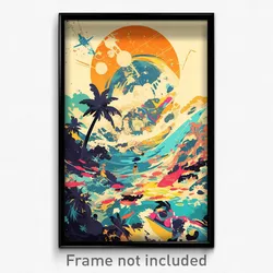 Indonesian Movie Poster - Unnatural Atoll (Indonesia Retro Film Art Print)