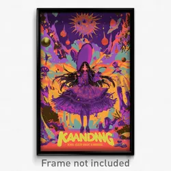 Spanish Movie Poster - Woman Feeling Hospitable, Purple Petticoat (Art Print)