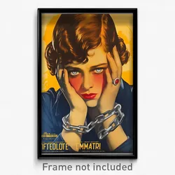 German Movie Poster - Woman Feeling Puzzled, Drab Bracelet (Germany Art Print)