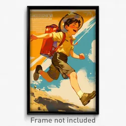 Mexican Movie Poster - Boy Feeling Pride, Old Yellow Bag (Mexico Film Art Print)