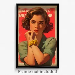 Mexican Movie Poster - Woman Feeling Schadenfreude, Grizzled Wrist Scrunchie