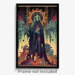 French Movie Poster - Muted Vineyard (France Psychedelic Art Retro Film Print)