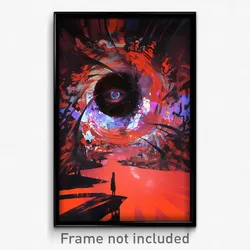 Art Poster - Dangerous Tunnel (Psychedelic Trippy Weird 11x17 Print)