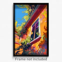 Art Poster - Ample Eaves (Psychedelic Trippy Weird 11x17 Cartoon Print)