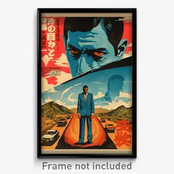 Mexican Movie Poster - Man Feeling Outrage, Warm Blue Neckwear (Art Print)
