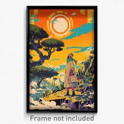 Greek Movie Poster - Antique Flood Plain (Greece Retro Film Art Print)