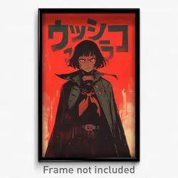 Movie Art Poster - Girl Feeling Hatred, Grizzled Black Neckerchief (Film Print)