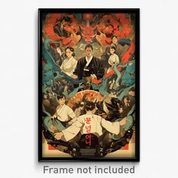 Korean Movie Poster - Gray Backdrifting (Korea Psychedelic Art Retro Film Print)