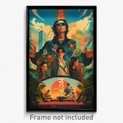 Vietnamese Movie Poster - Wiry Morass (Vietnam Psychedelic Art Retro Film Print)