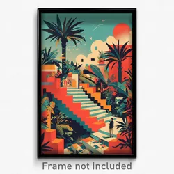 Mexican Movie Poster - Amazing Spanish Architecture (Mexico Film Art Print)