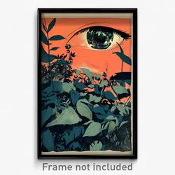 German Movie Poster - Drab Lawn (Germany Psychedelic Art Retro Film Print)