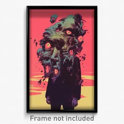 Greek Movie Poster - Colossal Visage (Greece Psychedelic Art Retro Film Print)