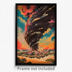 Movie Art Poster - Magnificent Tornado (Psychedelic Retro Weird Film Print)