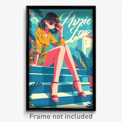 French Movie Poster - Girl Feeling Passion, Nifty High Heels (France Art Print)