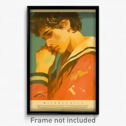 French Movie Poster - Man Feeling Gloomy, Thoughtful Pink Sailor Collar (Print)