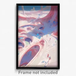 Art Poster - Imperfect Stadium (Psychedelic Trippy Weird 11x17 Print)