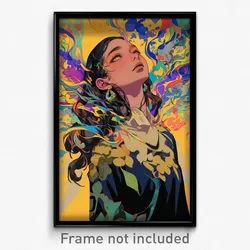 Movie Art Poster - Girl Feeling Dazed, Shady Shared Clothes (Retro Film Print)