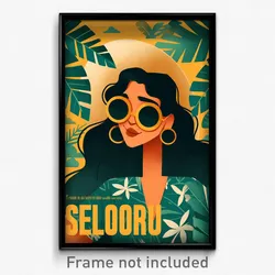 Brazilian Movie Poster - Girl Feeling Self Motivated, Acrobatic Cute Clothes