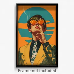 Thai Movie Poster - Boy Feeling Insightful, Silky Orange Goggles (Art Print)