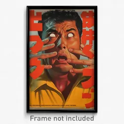 Chinese Movie Poster - Man Feeling Shocked, Metallic Yellow (China Art Print)