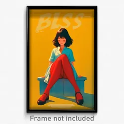 Brazilian Movie Poster - Girl Feeling Bliss, Able Red Legwear (Brazil Art Print)