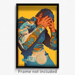 Spanish Movie Poster - Man Feeling Submissive, Acrobatic Blue Armor (Art Print)