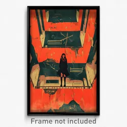 Movie Art Poster - Abandoned School (Psychedelic Retro Weird Film Print)