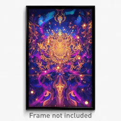 Art Poster - Kaleidoscopic Pound (Psychedelic Trippy Weird 11x17 Print)