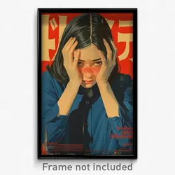 Thai Movie Poster - Girl Feeling Regret, Extra Large Baggy Pants (Art Print)
