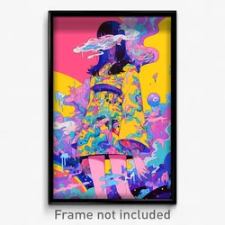 Art Poster - Imaginary Austin (Psychedelic Trippy Weird 11x17 Print)